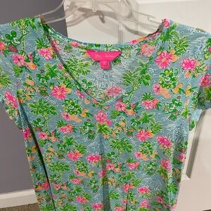 Lilly Pulitzer Disney Floral V-Neck Tee